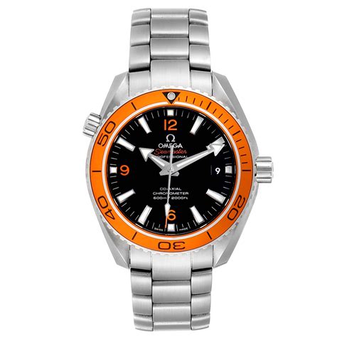 omega seamaster planet ocean orange used|omega planet ocean orange bezel.